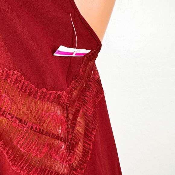 Calvin Klein Lace Babydoll Chemise Slip Mini Dress Nightie Sexy Lingerie Size L - Picture 11 of 12